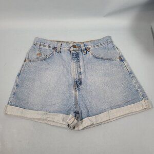 Vintage 1996 Orange Tab Levis 954 Regular Fit High Waist Denim Shorts Juniors 11